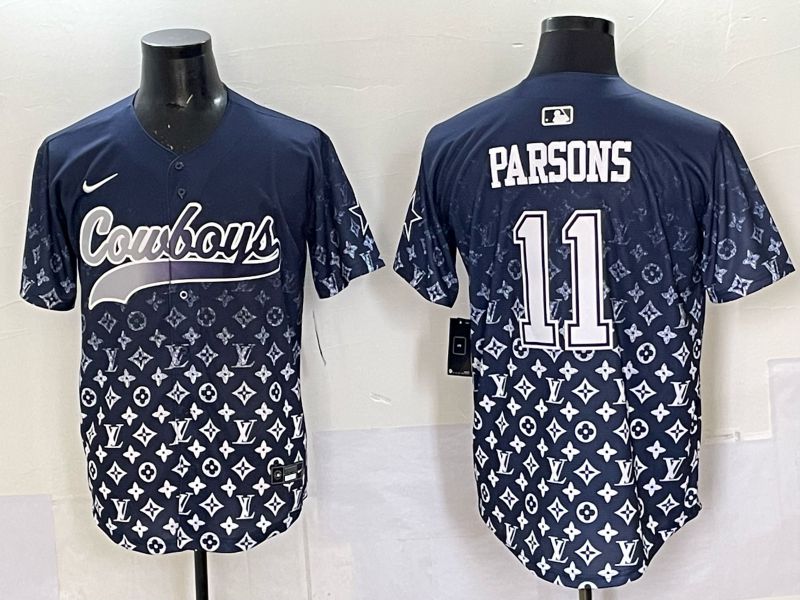 Men 2025 Dallas Cowboys #11 Parsons Drak blue Nike Limited NFL Jersey style 031->dallas cowboys->NFL Jersey